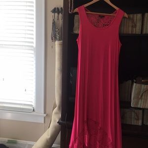 Hot pink summer dress
